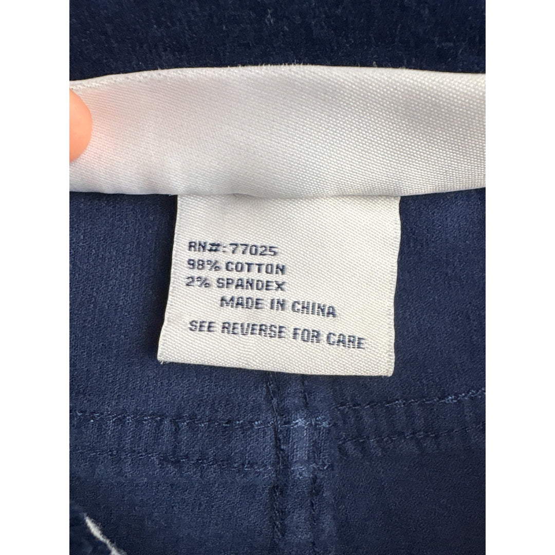 Completely Me By Liz Lange Womens 4P Navy Corduroy Pants