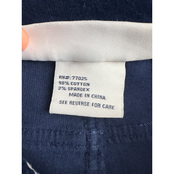Completely Me By Liz Lange Womens 4P Navy Corduroy Pants