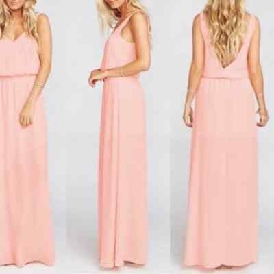 Show Me Your MuMu XXL Pink Evening Gown Floor Length NWOT