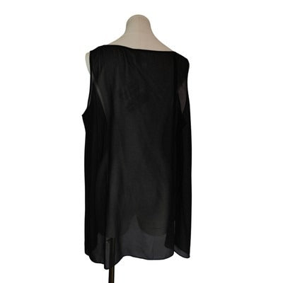 Women's Wynne Layer Black Tank Top - Size XL