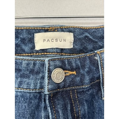 PacSun Pacific Sunwear Vintage Flare Leg Jeans Size 28 Blue Denim