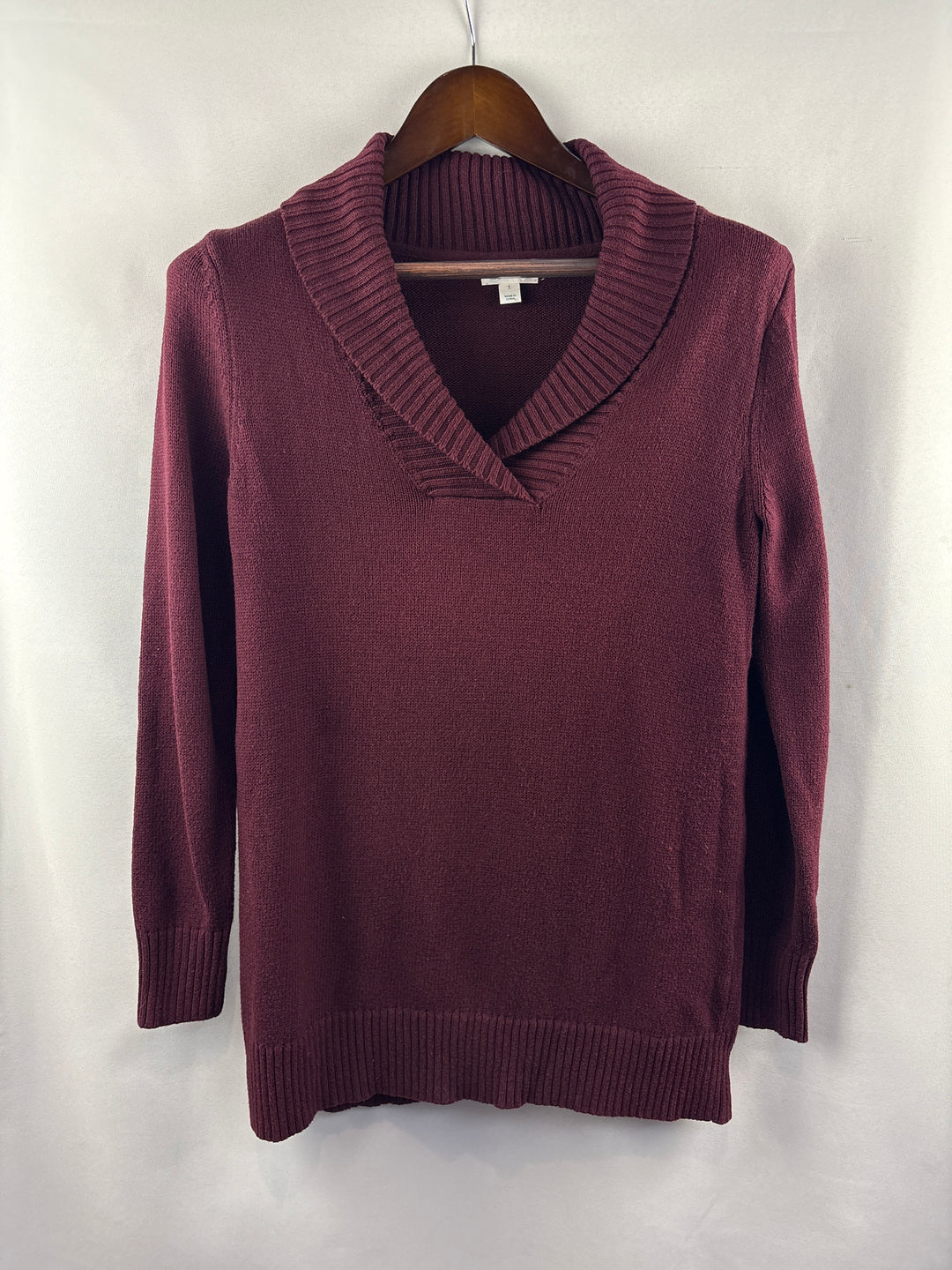 Women’s Market &amp; Spruce Small Burgundy Pullover Sweater