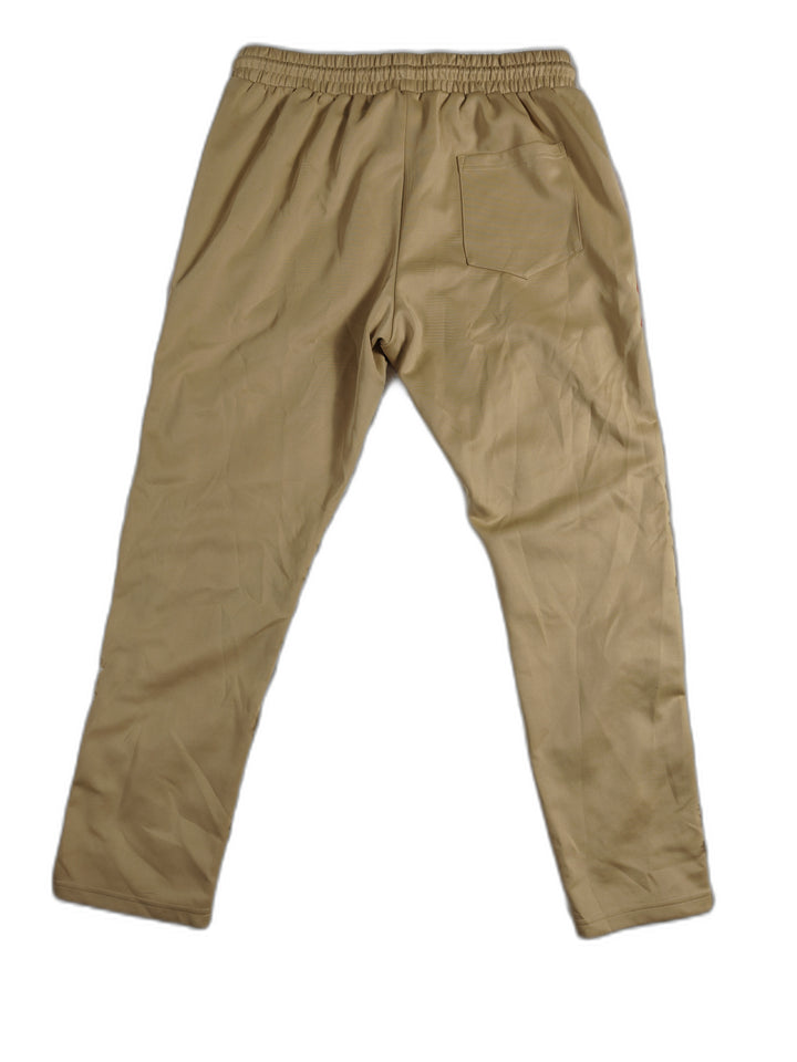 Mens Jian Wang Track Pants Tan Brown Orange Size L