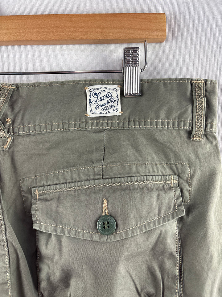 Women’s The Lucky Brand Size 12/31 Green Cargo Pants