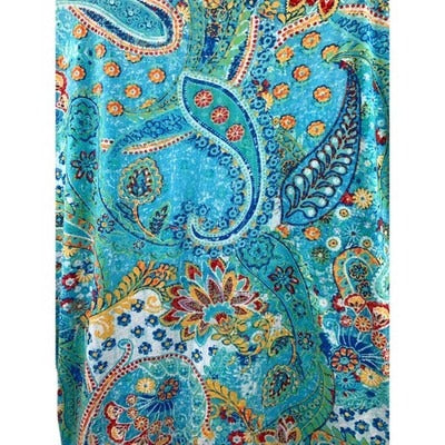 Women's Ralph Lauren Colorful Pattern Shirt, 100% Cotton - Size 1X