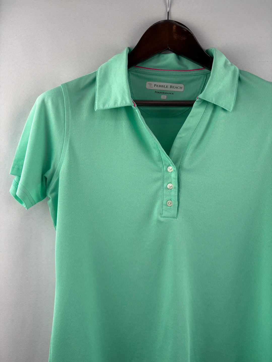 Women’s Pebble Beach Medium Seafoam Green Sports Polo