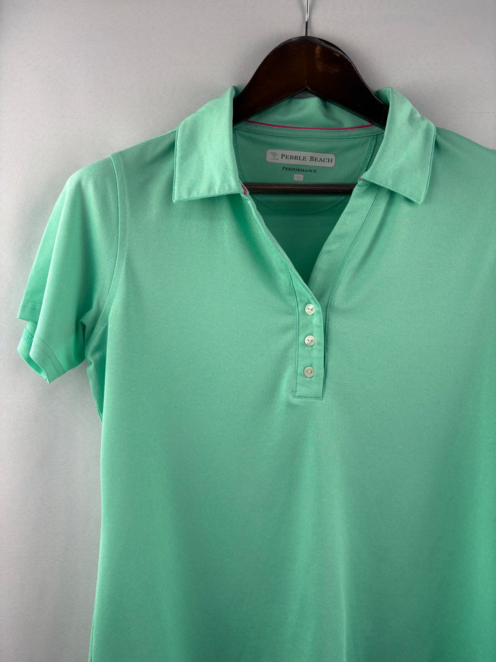 Women’s Pebble Beach Medium Seafoam Green Sports Polo