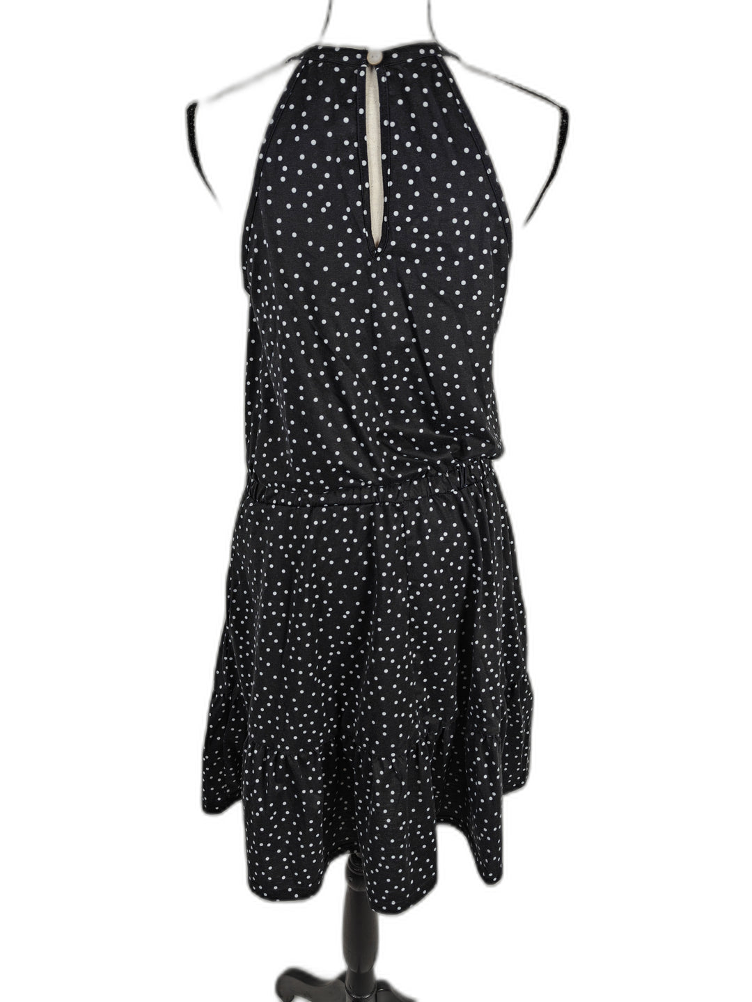 Women Unbranded Halter Dress Black White Polka Dot Size M