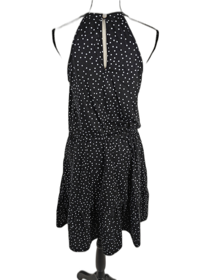 Women Unbranded Halter Dress Black White Polka Dot Size M