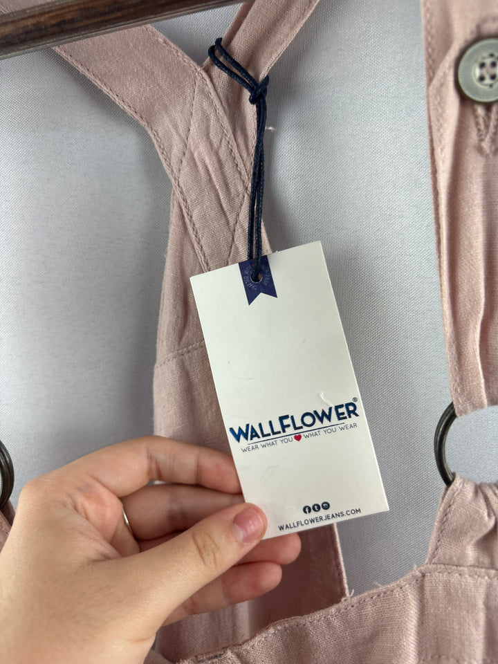 Women’s Wallflower XL Millennial Pink Overall Shorts