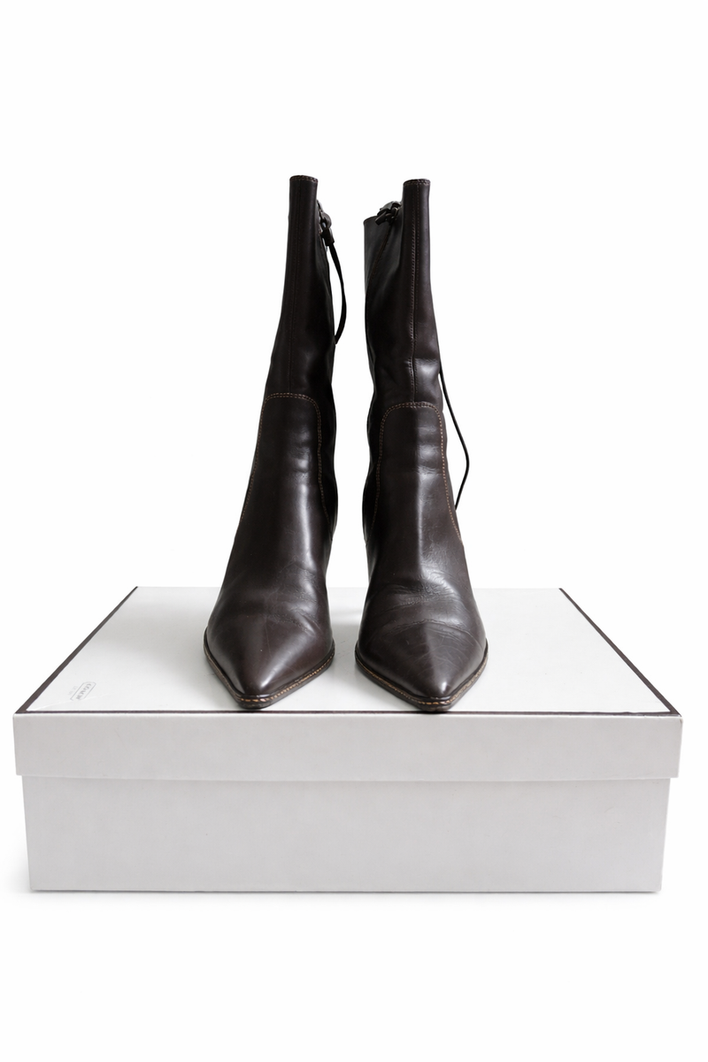 Women's Coach Sammi Calf Leather Boots 9.5 Medium width