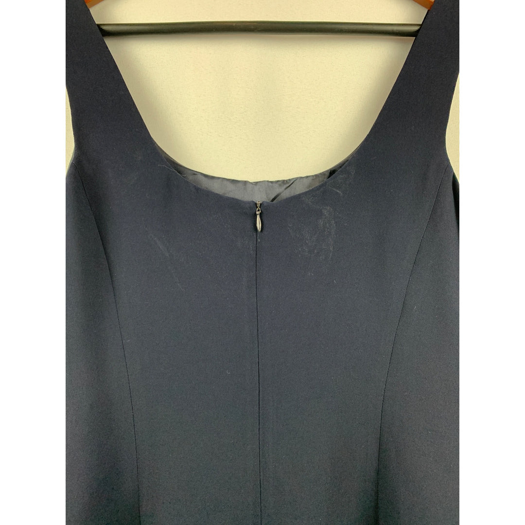 Jones New York Womens Navy Sleeveless Sheath Dress Size 14