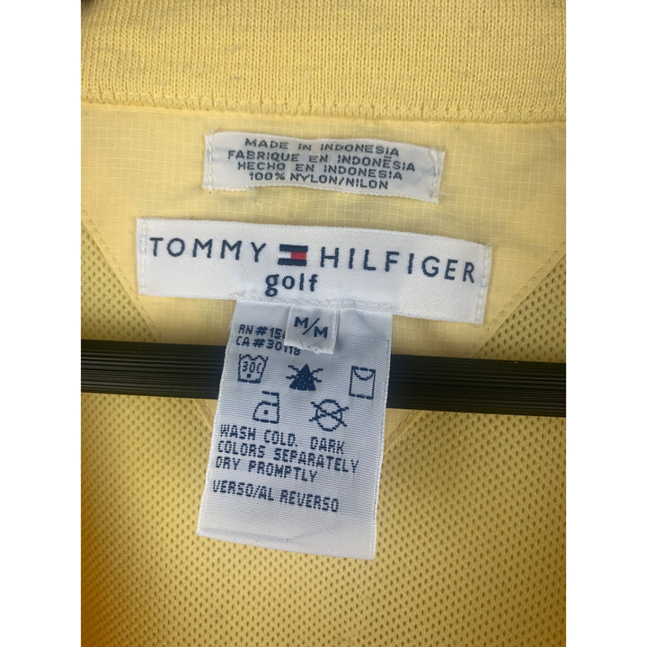 Tommy Hilfiger Golf Jacket Yellow Nylon Mens M Washington Design