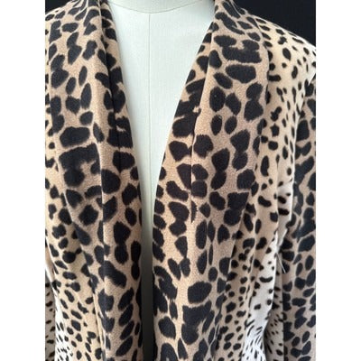 Apt.9 Womens Leopard Print Blazer Jacket L