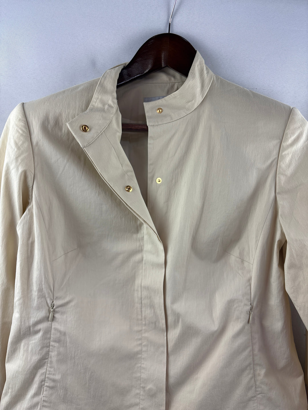 Women’s Nine West Size 10 Cream Snap Button Blazer