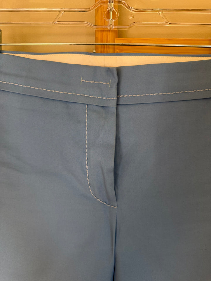 Vintage Louis Vuitton Marc Jacobs Era Blue Contrast Stitch Wide Leg Pants Size 38