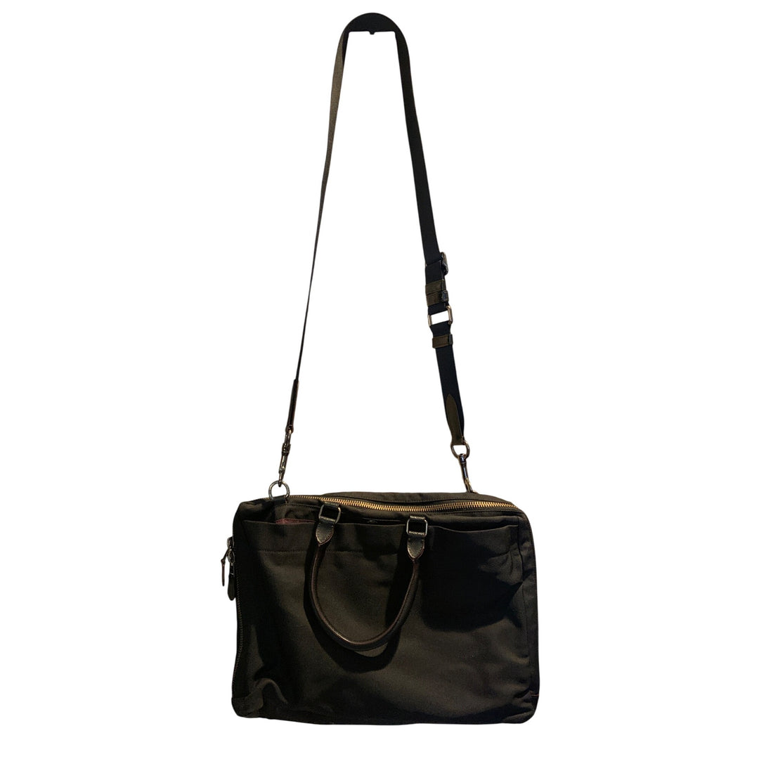 Coach Women’s Black Nylon Crossbody Bag With Leather Trim & Adjustable Strap