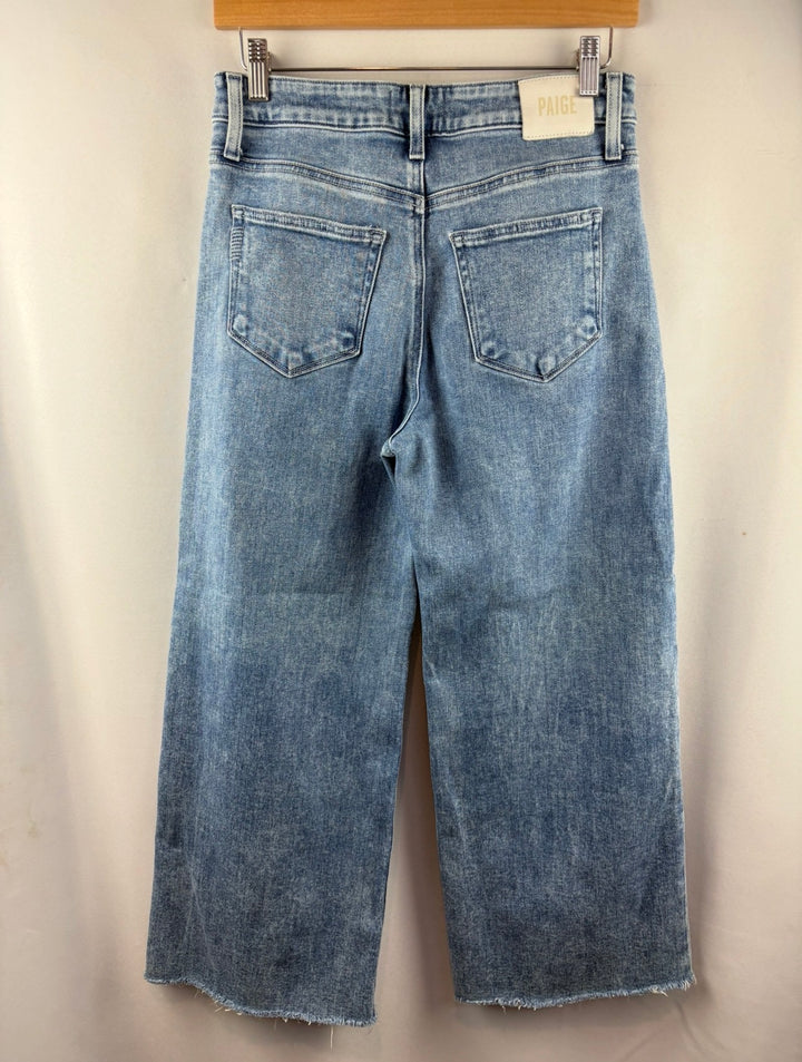 Women’s Paige Size 28 Light Wash Blue Wide Leg Jeans