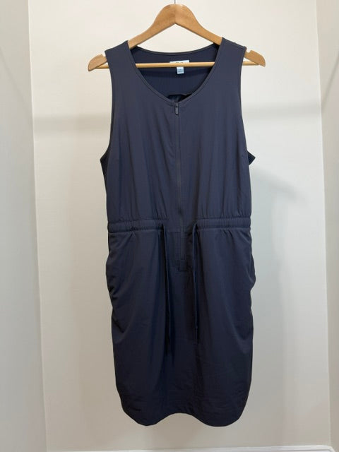 FLX Athleisure Gray Dress Built In Shorts Quarter Zip SzXL