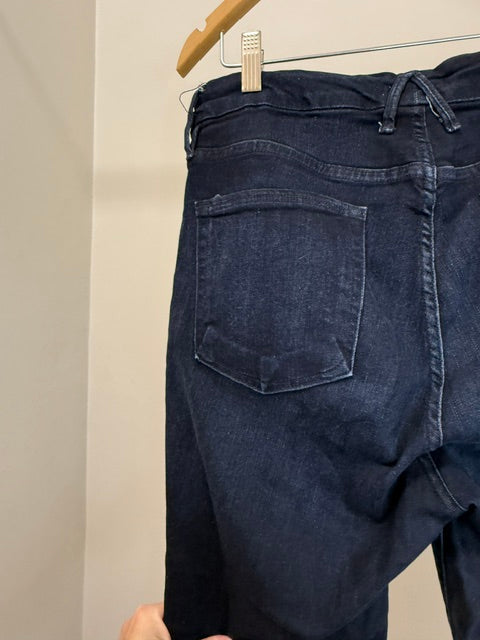 Good American Good Legs Skinny Jeans (Dark Wash, Stretch, 28” Inseam) Sz14/32