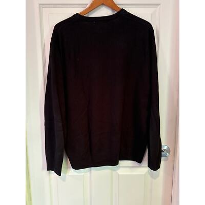 Men’s Geoffrey Beene XL V-Neck Argyle Long Sleeve Sweater