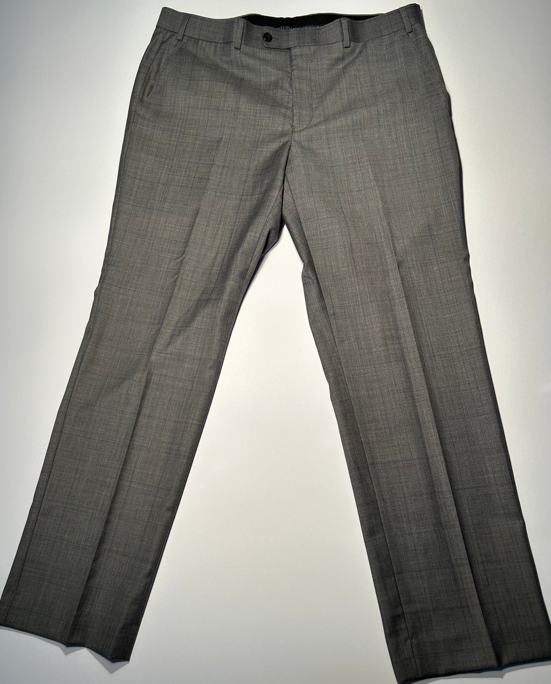 Lauren Ralph Lauren Men’s 42R Gray Wool Blend Suit Windowpane Check 36x30