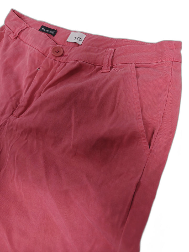 Womens The Mitchell Ecru Chino Pants Pink Size 10