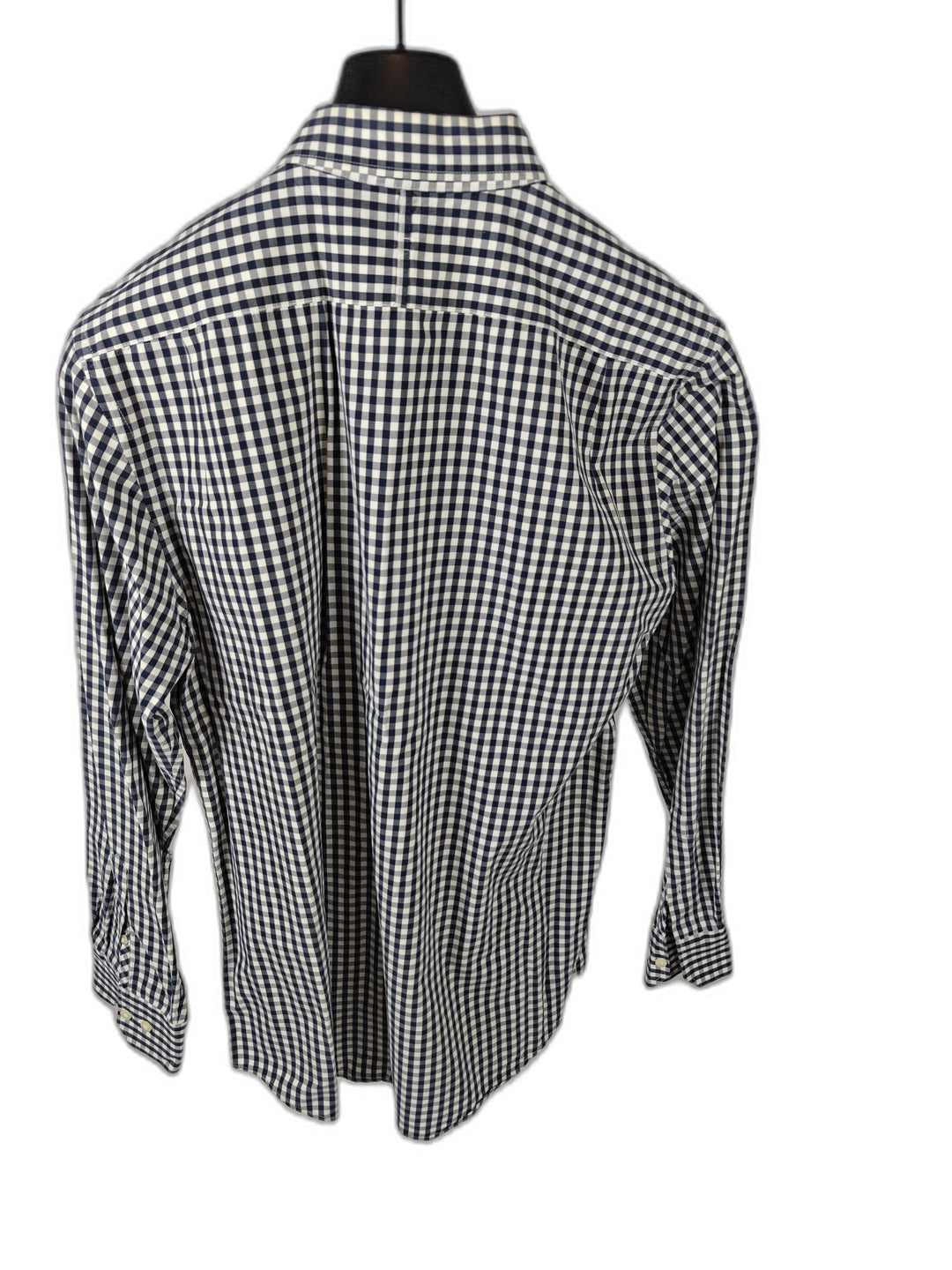 Men’s Banana Republic Dress Shirt Navy White Gingham Large