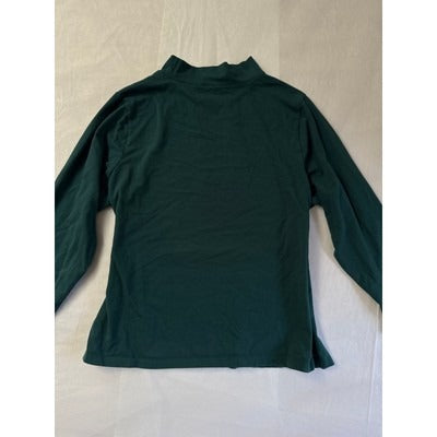 D&Co. Essentials Womens Long Sleeve Mock Turtleneck Top Size 2X Teal Cotton Blend Made In Vietnam