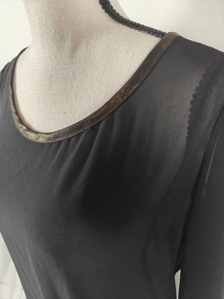 Women’s Olive &amp; Oak Tunic Blouse Black Small