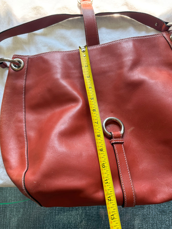 Marc Jacobs Collection Burnt Orange Leather Hobo Shoulder Bag Large