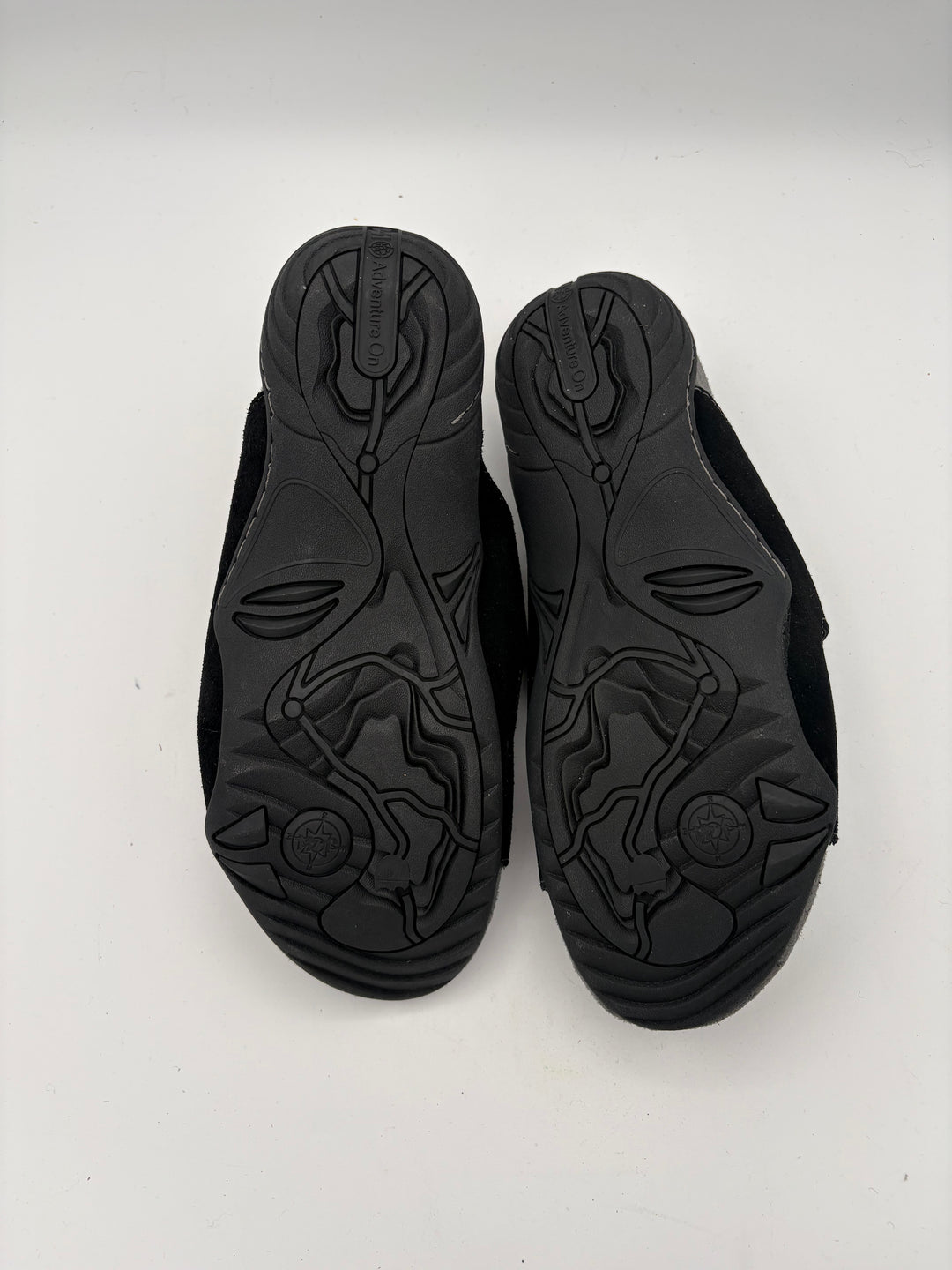 Women’s J-41 Size 8 Black Suede Slide Buckle Sandals