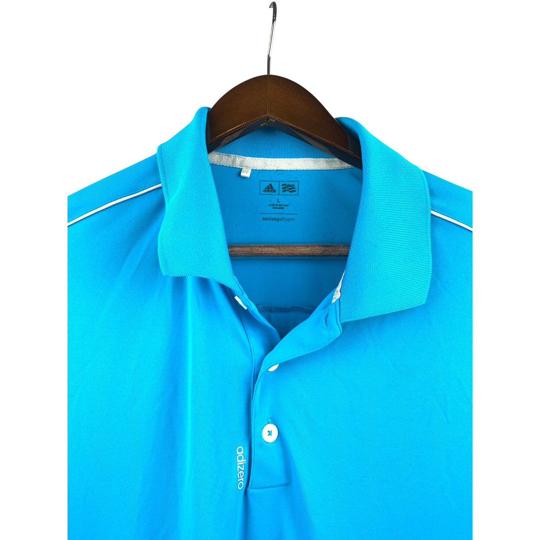 Men’s Adidas Blue Golf Shirt Size L