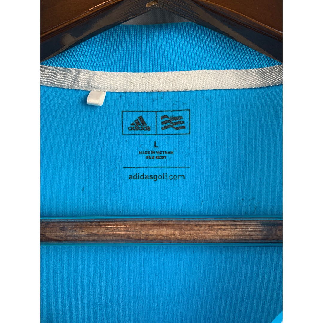 Men’s Adidas Blue Golf Shirt Size L