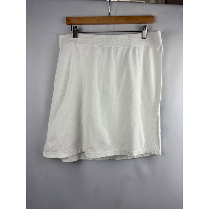 Tommy Bahama Womens White A-Line Skirt M 100% Cotton