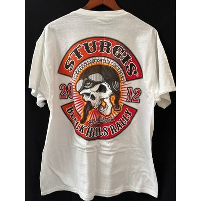Men’s Fruit of the Loom Sturgis Black Hills Rally 2012 Graphic Tee Sz XL