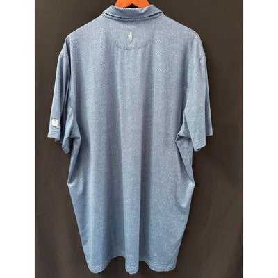 Callaway Mens Blue Textured Polo Shirt Size XL