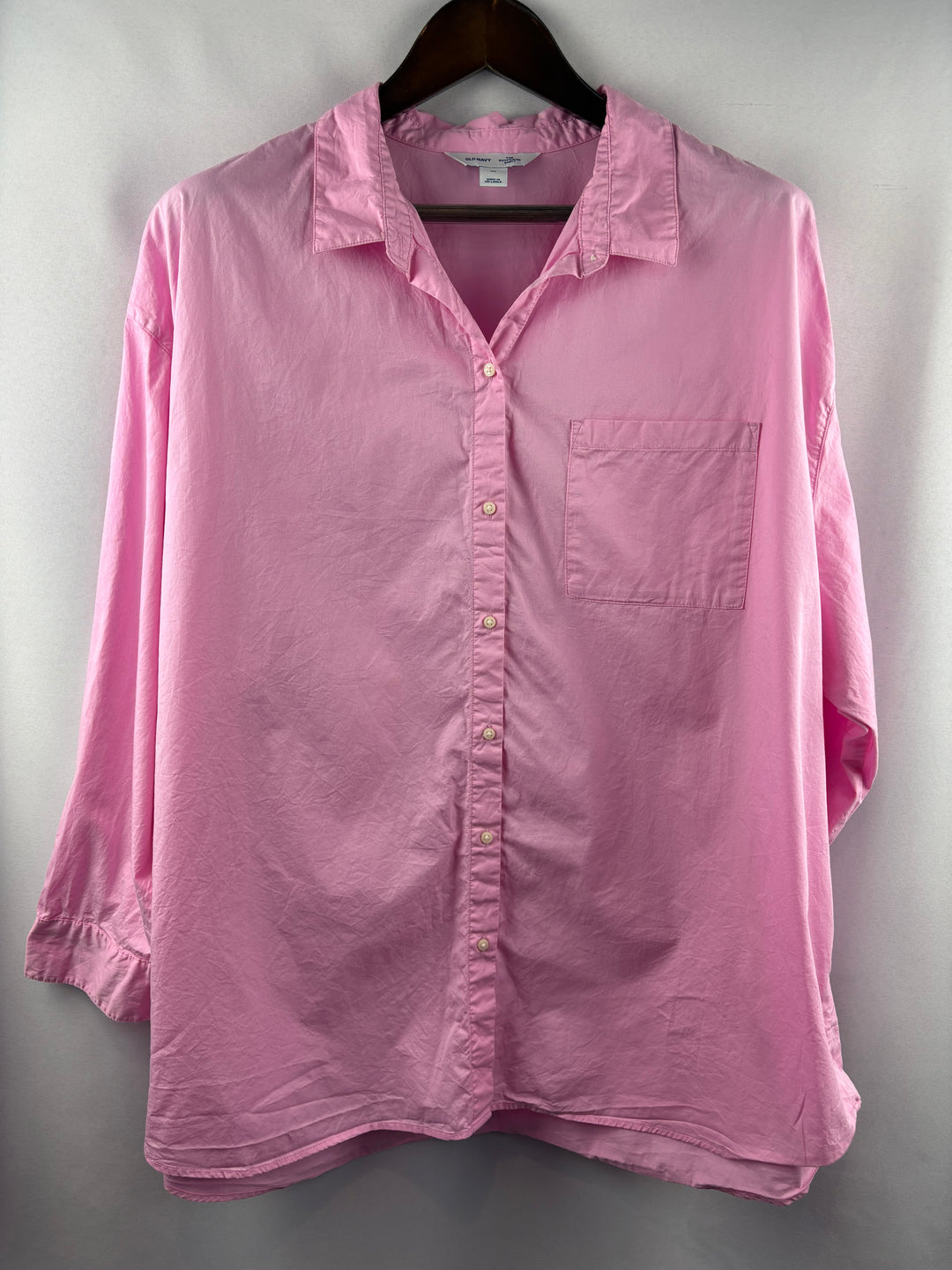 Women’s Old Navy XL Bubblegum Pink Button Up Shirt