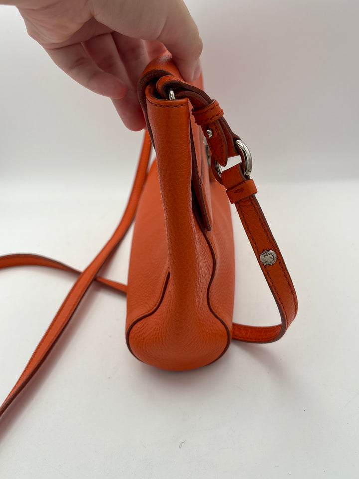Women’s Salvatore Ferragamo Orange Leather Crossbody Purse