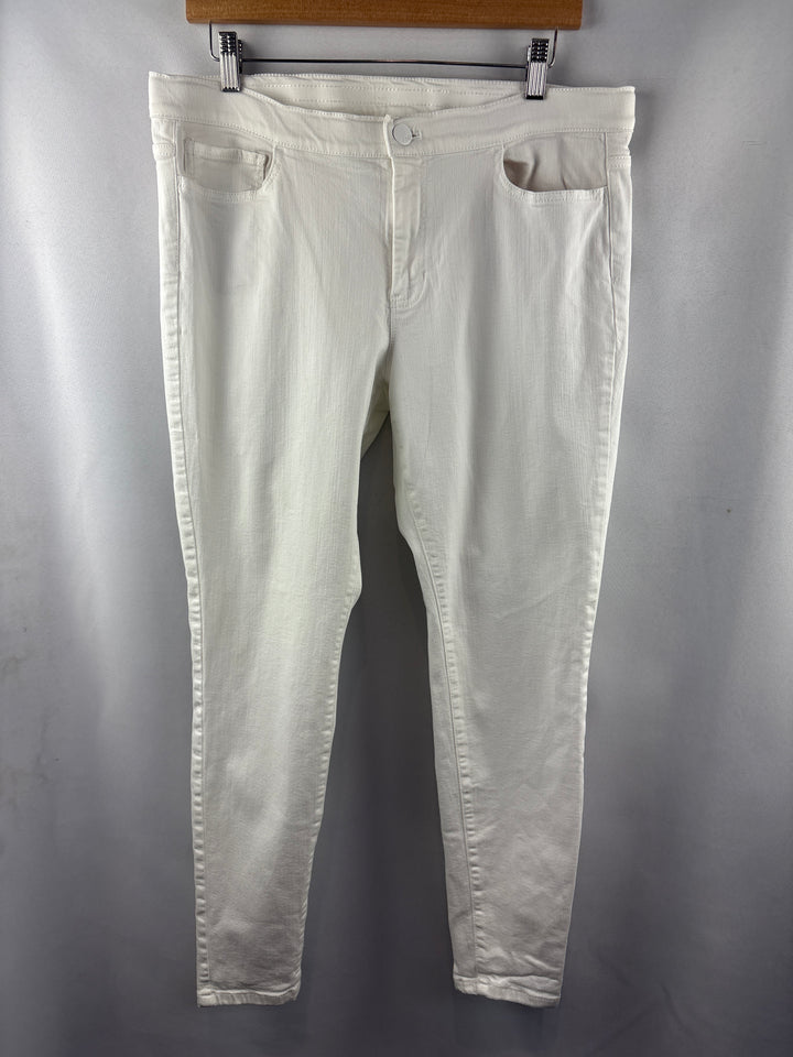 Women’s J.Jill Size 14 White Denim Jeggings