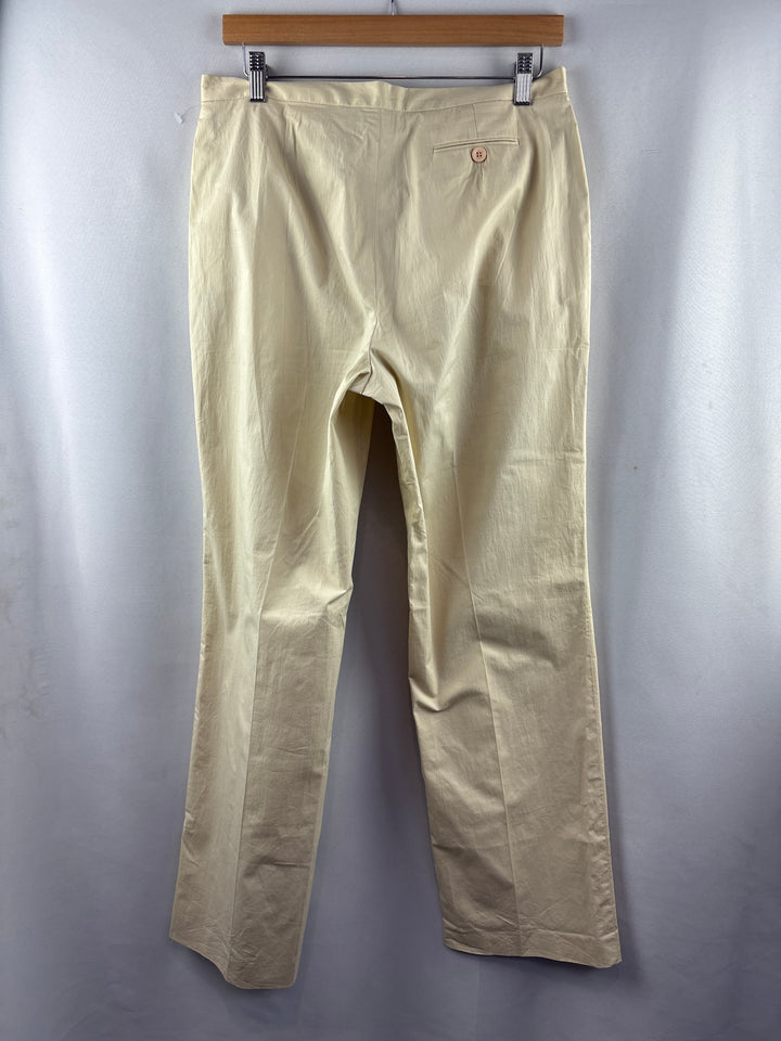Women’s Nine West Size 10 Cream Pleated Pants