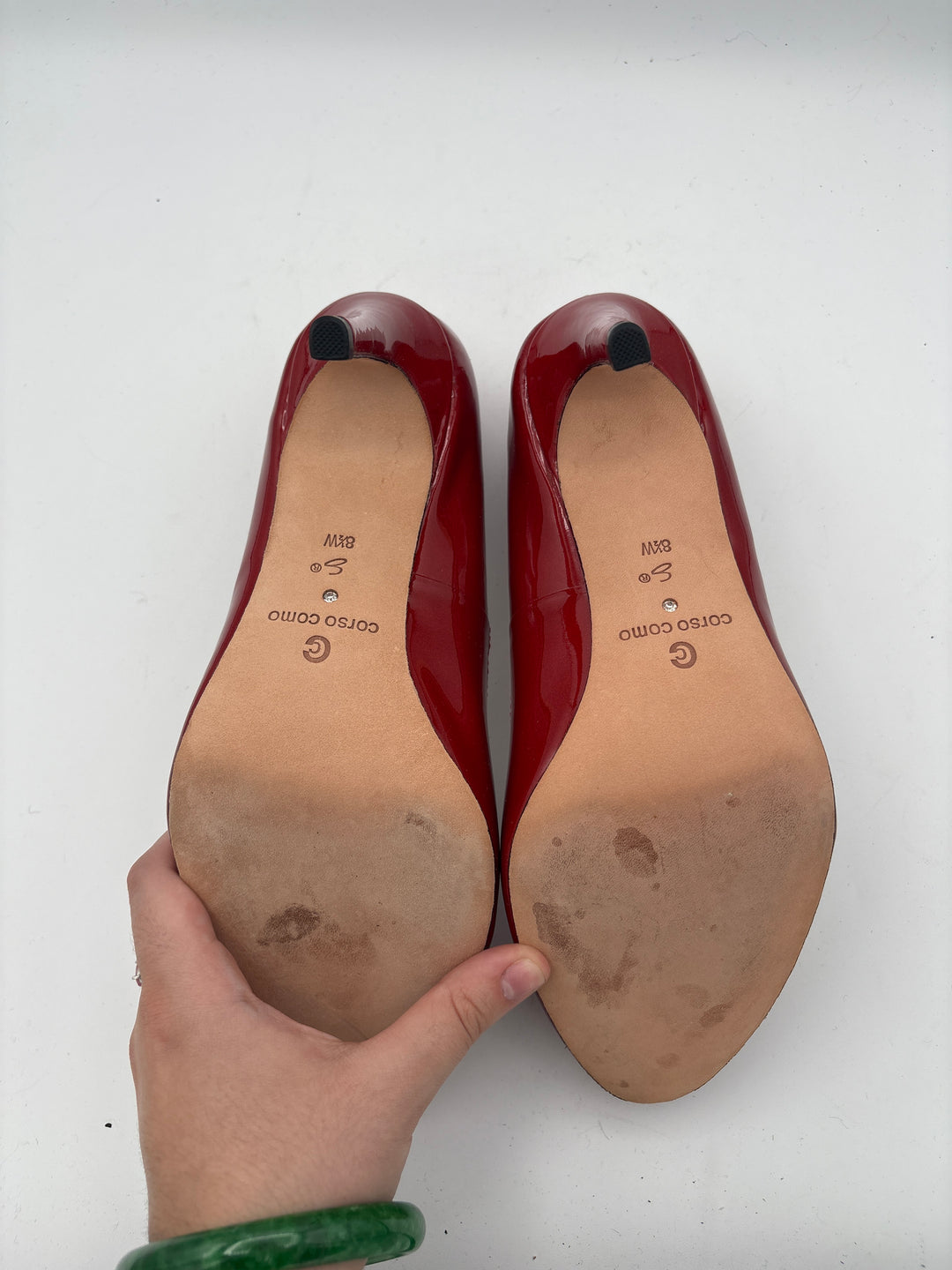 Women’s Corso Como Size 8.5 Cherry Red Patent Leather Pumps