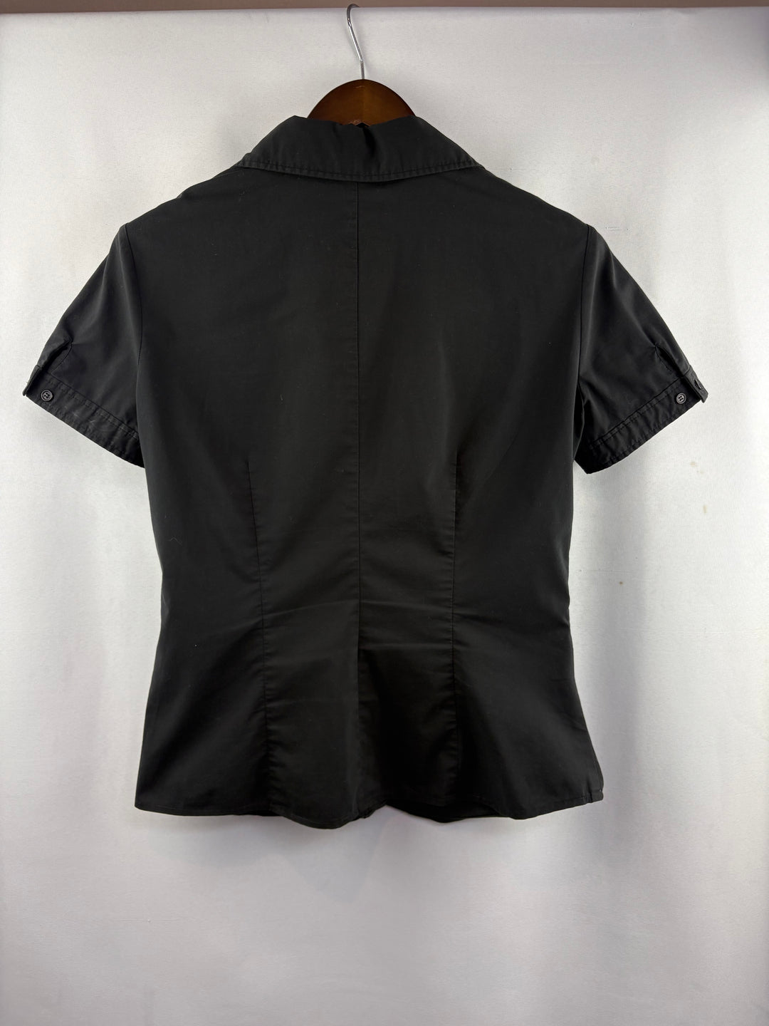 Women’s New York & Company Medium Black Button Up Blouse