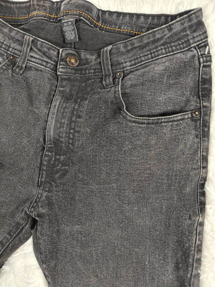 Mens Nickel &amp; Iron Slim Straight Jeans Black 32x30