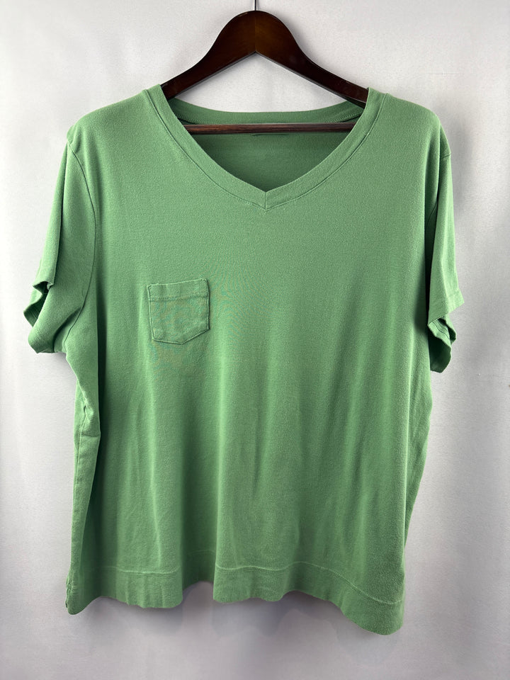 Women’s Fresh Produce Size 2X Sage Green T-Shirt