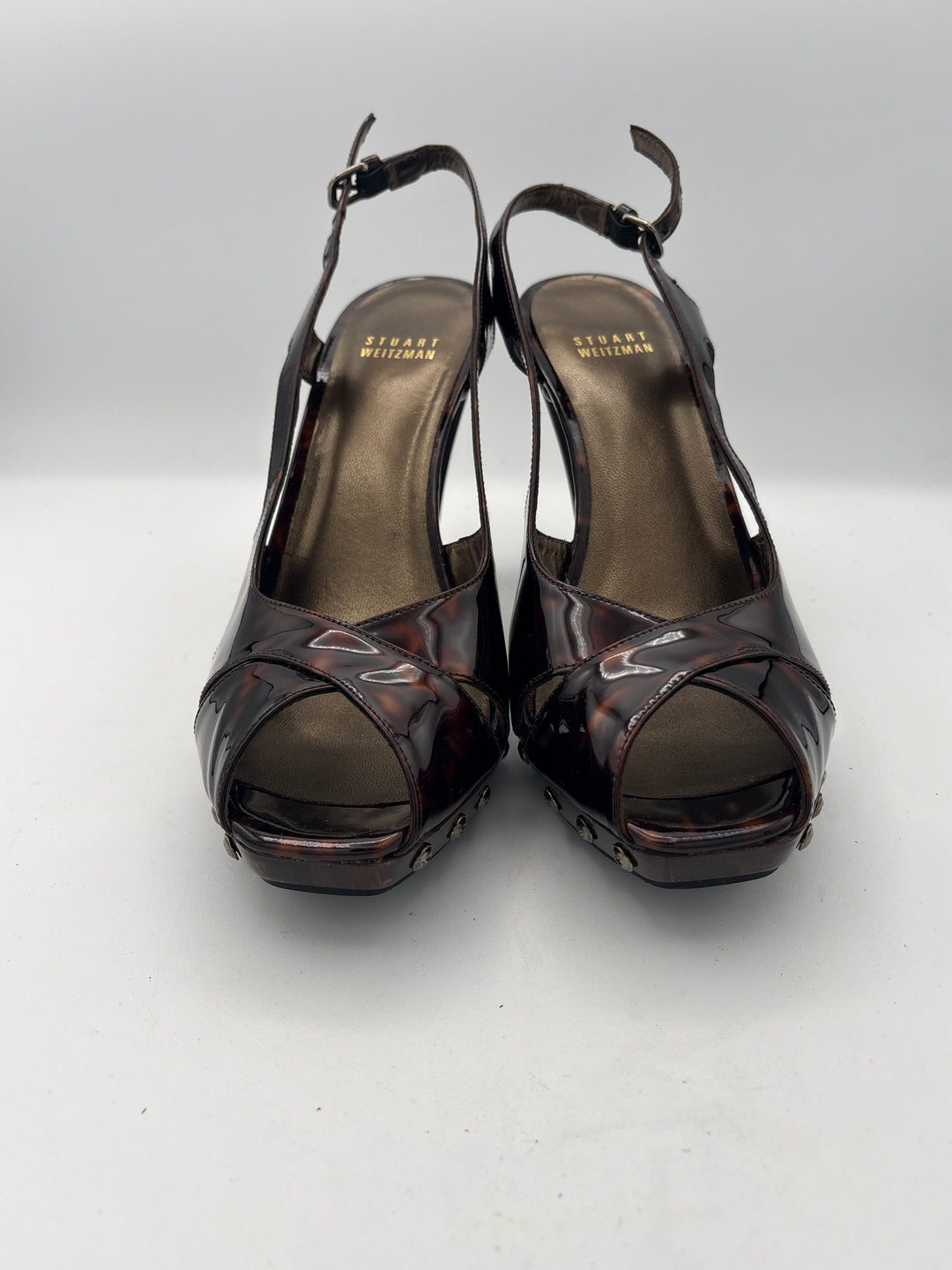 Women’s Stuart Weitzman Size 8.5 Brown Tortious Shell Pumps