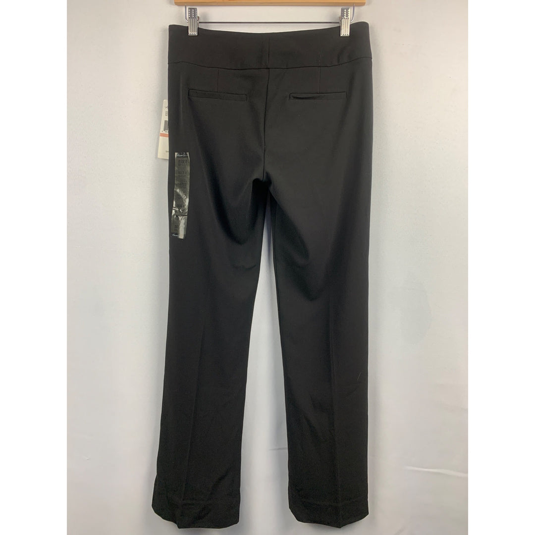 Kenneth Cole New York Womens Black Amanda Pant - Size 2 Short