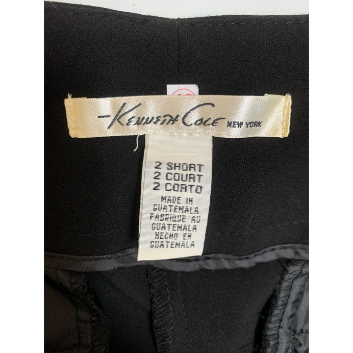 Kenneth Cole New York Womens Black Amanda Pant - Size 2 Short