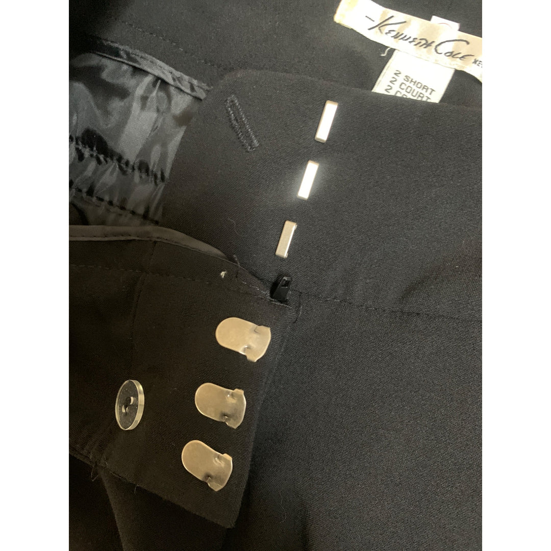 Kenneth Cole New York Womens Black Amanda Pant - Size 2 Short