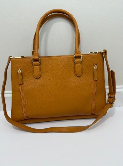 Tactica Elegant Protection Concealed Carry Satchel Butterscotch NWOT